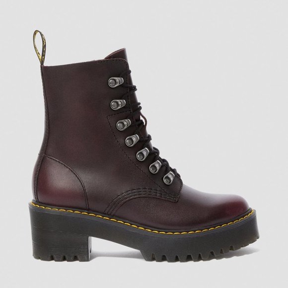 Dr. Martens Women's Leona Vintage Leather Boot - Picture 5 of 11